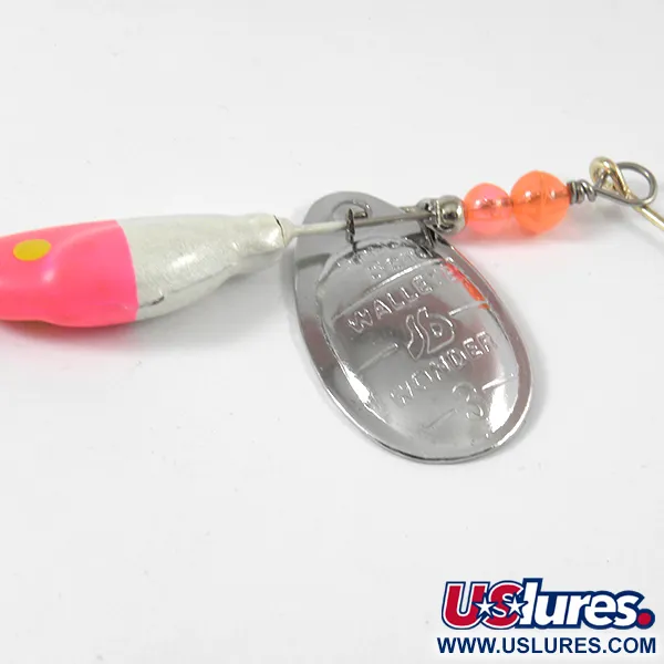 Vintage  South Bend Walleye Wonder 3, 3/5oz Nickel spinning lure #3572