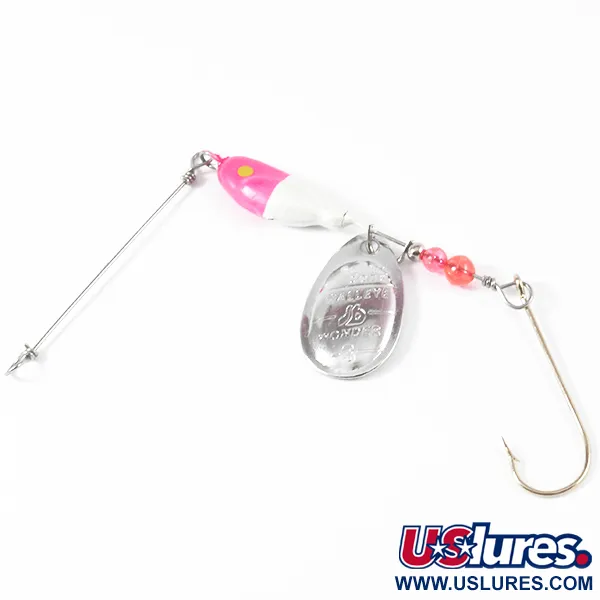 Vintage  South Bend Walleye Wonder 3, 3/5oz Nickel spinning lure #3572