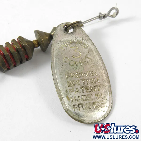Vintage   Mepps Comet Mino 3, 1/3oz Silver spinning lure #3573
