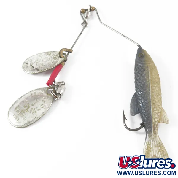 Vintage   Mepps 1 Original french spinner, 1/4oz Silver spinning lure #3574