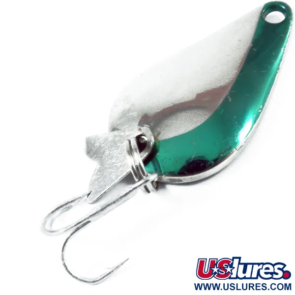 Vintage  Acme K.O. Wobbler, 1/4oz Nickel / Blue fishing spoon #3579