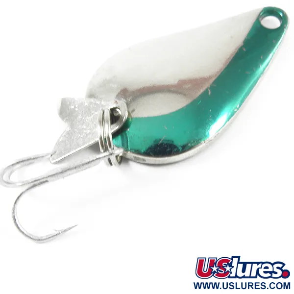 Vintage  Acme K.O. Wobbler, 1/4oz Nickel / Blue fishing spoon #3579