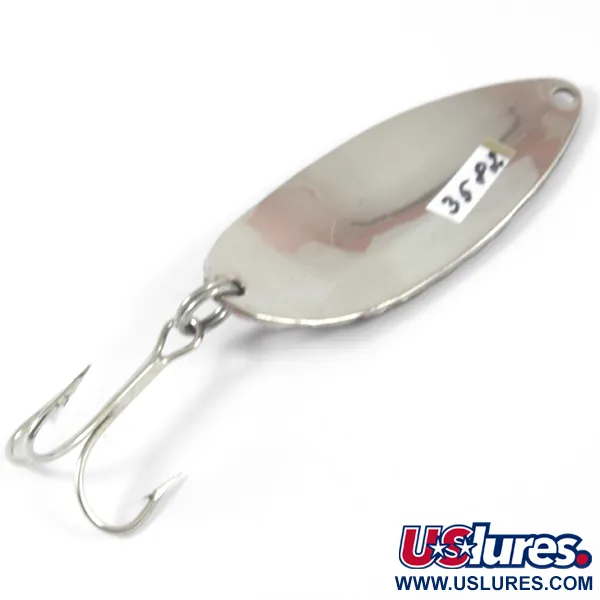 Vintage   Acme Little Cleo, 2/5oz Black / Nickel / purple fishing spoon #3582