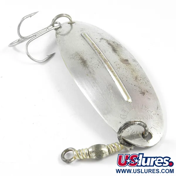 Vintage   Williams Wabler, 2/3oz Silver (Silver Plated) fishing spoon #3597