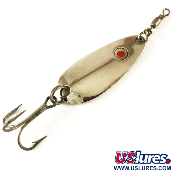 Vintage  Luhr Jensen Les Davis Hotrod, 3/16oz Nickel fishing spoon #3605