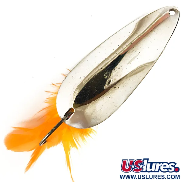 Vintage   Błystka antyzaczepowa Tony Accetta Weed-Dodger, 2/3oz Nickel fishing spoon #3607