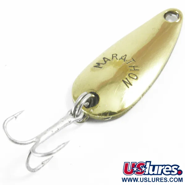 Vintage  Marathon  Marathon, 1/8oz Gold fishing spoon #3640