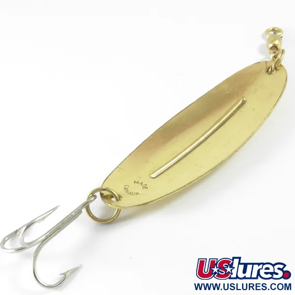 Vintage  Williams WIlliams Wabler, 2/3oz Gold fishing spoon #3644
