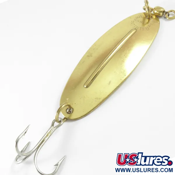 Vintage  Williams WIlliams Wabler, 2/3oz Gold fishing spoon #3644