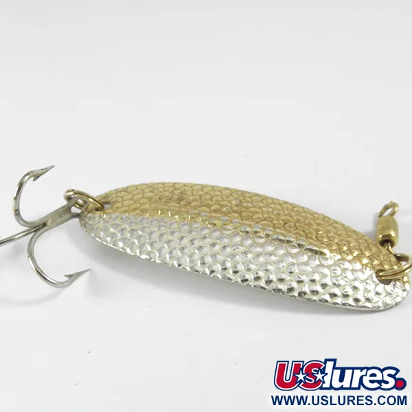 Vintage   Williams Wabler W50, 1/2oz Gold / Silver (Silver Plated) fishing spoon #3646
