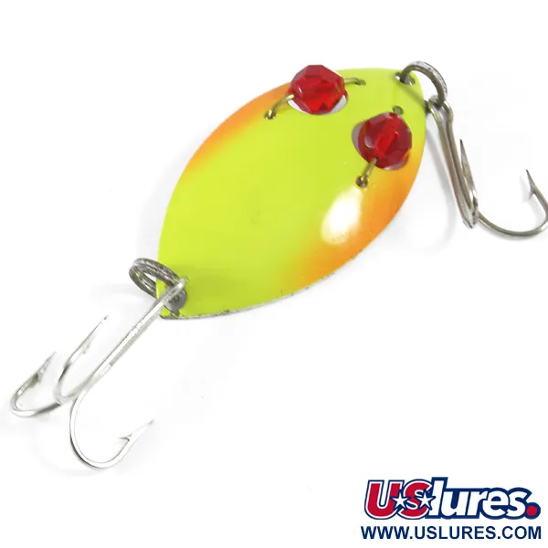 Vintage  Eppinger Red Eye junior, 1/2oz Yellow / Red / White fishing spoon #3648