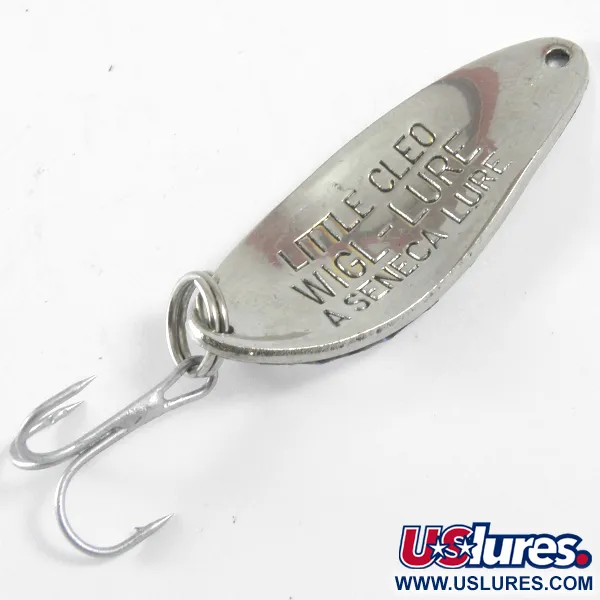 Vintage  Seneca Little Cleo, 1/4oz Nickel fishing spoon #3649