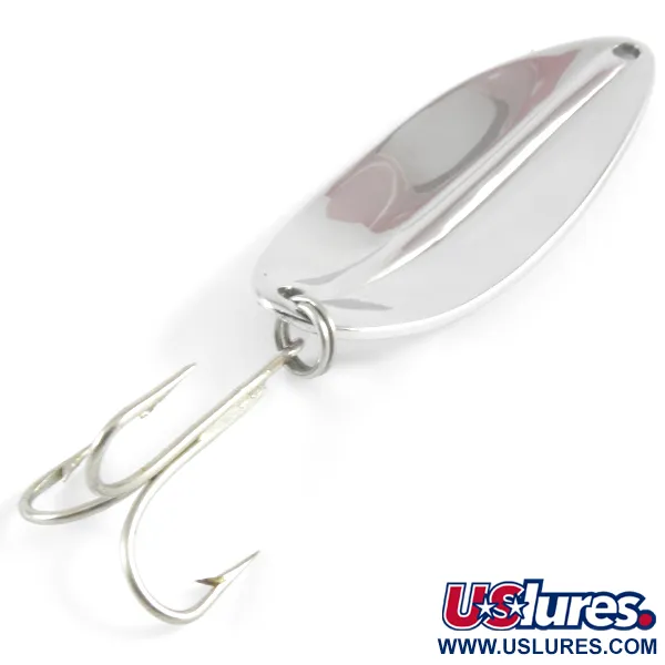 Vintage  TODDCO Main liner , 2/5oz Nickel / Red fishing spoon #3671