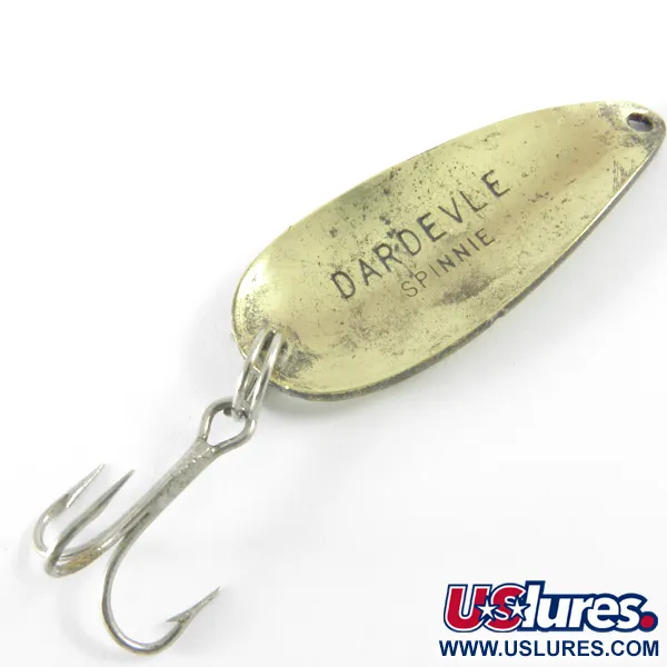 Vintage  Eppinger Dardevle Spinnie, 1/3oz Brass fishing spoon #3678