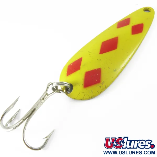 Vintage   Len Thompson #2, 1oz Five of Dimonds fishing spoon #3681