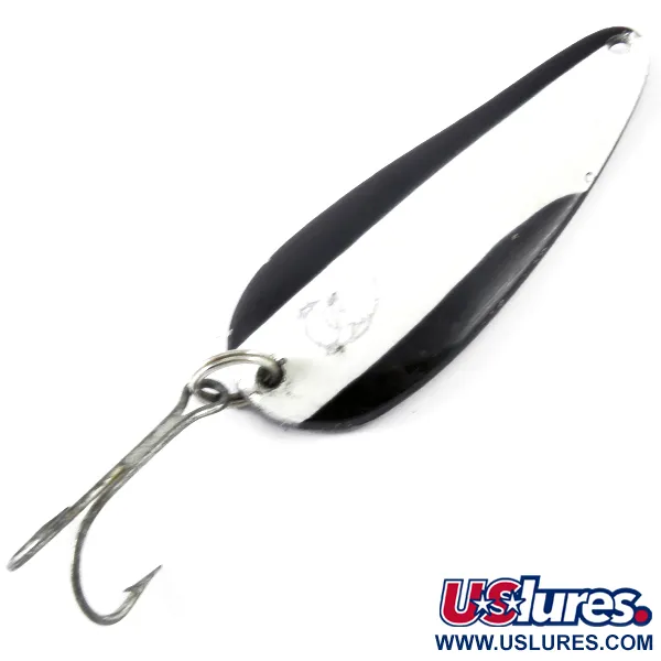Vintage  Eppinger Dardevle Imp, 2/5oz White / Black / Nickel fishing spoon #3715