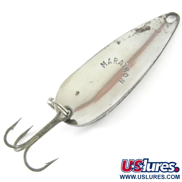 Vintage  Marathon  Marathon, 3/16oz Nickel fishing spoon #3716