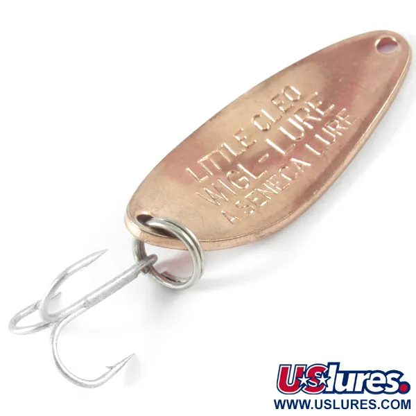 Vintage  Seneca Little Cleo, 1/4oz Copper / Red fishing spoon #3725