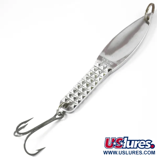 Vintage  Unknown Spoofer , 3 1/2oz Nickel fishing spoon #3748