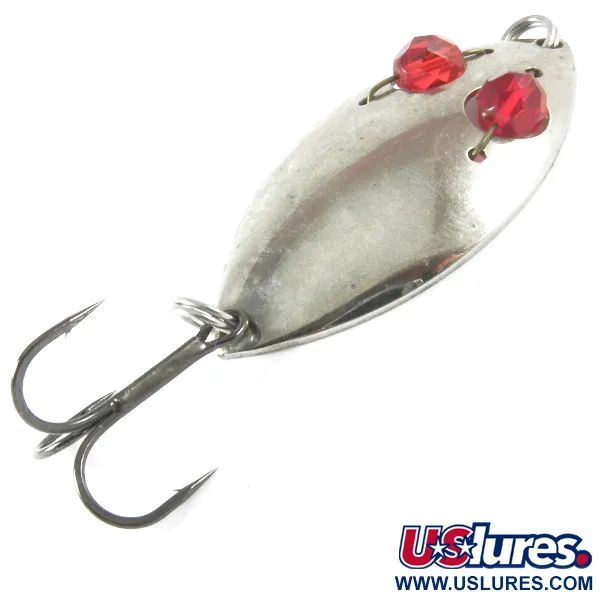Vintage  Eppinger Red Eye junior, 1/2oz Nickel / Red fishing spoon #3752