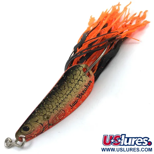 Vintage  Northland tackle Weedless Jaw-Breaker, 1/2oz Gold / Red / Black fishing spoon #3762