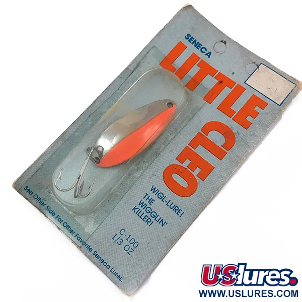  Seneca Little Cleo (Hula Girl), 1/3oz Nickel / Orange fishing spoon #3768