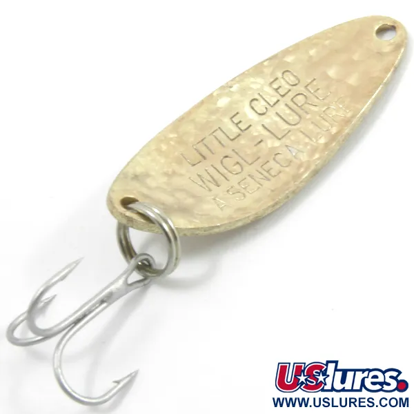 Vintage  Seneca Little Cleo Crystal, 1/4oz Crystal (Golden Scale)  fishing spoon #3777