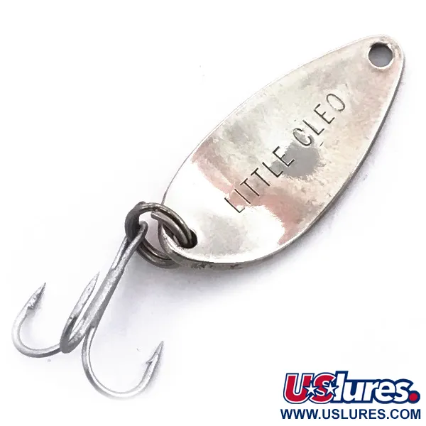 Vintage  Seneca Little Cleo, 3/16oz Nickel / Orange fishing spoon #3780