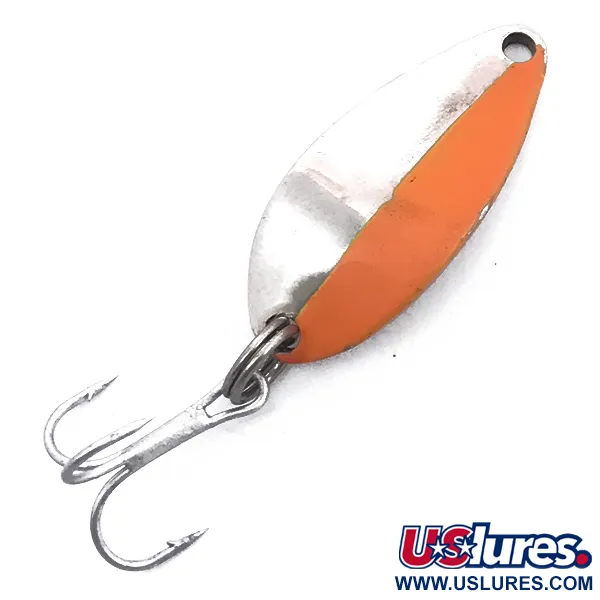 Vintage  Seneca Little Cleo, 3/16oz Nickel / Orange fishing spoon #3780