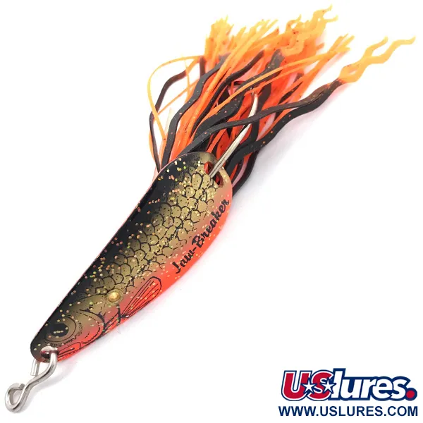 Vintage  Northland tackle Weedless Jaw-Breaker, 1/2oz Gold / Red / Black fishing spoon #3786
