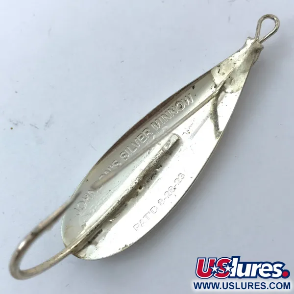 Vintage   Weedless Johnson Silver Minnow, 1/3oz Silver (Silver Plated) fishing spoon #3792