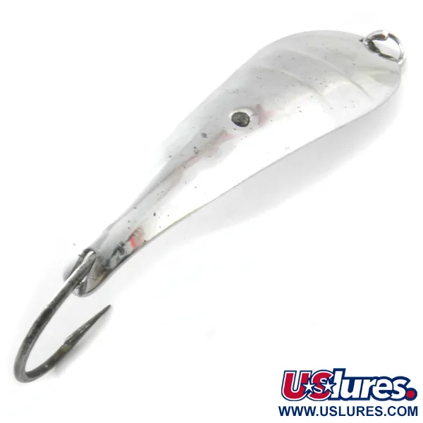 Vintage  Luhr Jensen Reflecto #5, 3/4oz Nickel fishing spoon #3793