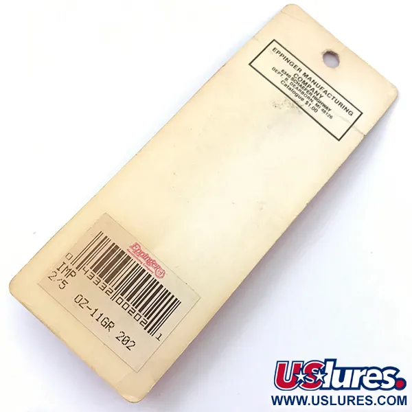  Eppinger Dardevle Imp, 2/5oz Black / White / Nickel fishing spoon #3801