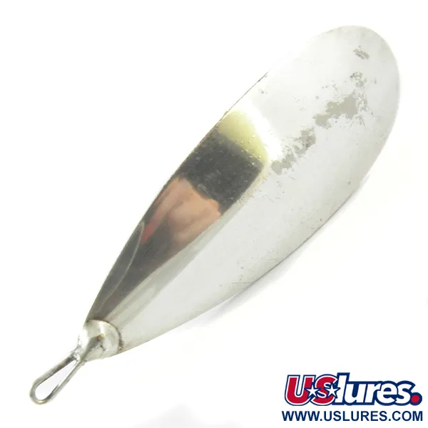 Vintage   Weedless Johnson Silver Minnow, 1oz Silver fishing spoon #3803