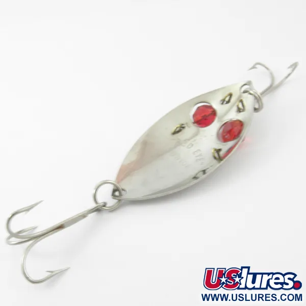 Vintage  Eppinger Red Eye junior, 1/2oz Nickel / Red Eyes fishing spoon #3805
