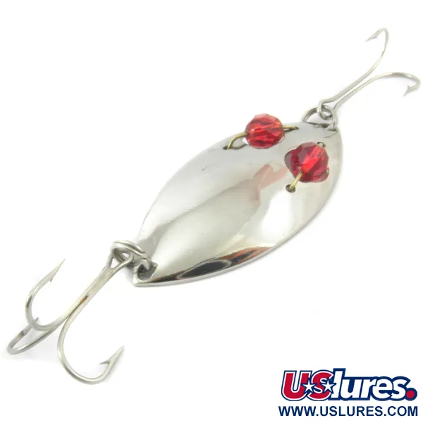 Vintage  Eppinger Red Eye junior, 1/2oz Nickel / Red Eyes fishing spoon #3805