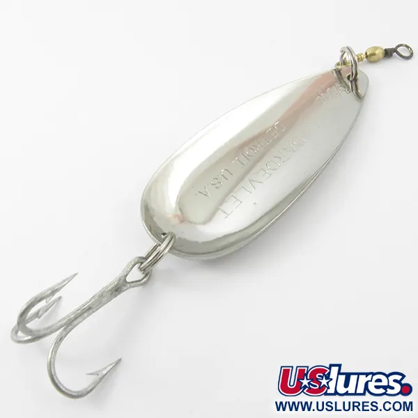 Vintage  Eppinger Dardevle Dardevlet , 3/4oz Nickel fishing spoon #3807