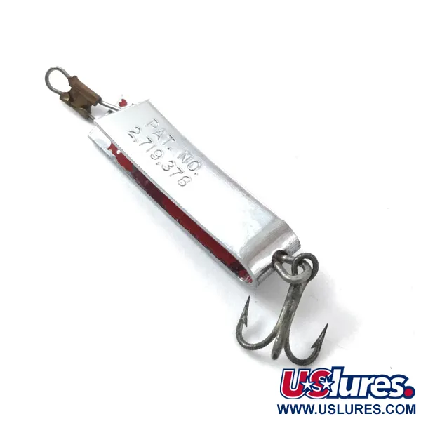 Vintage  South Bend Super-Duper 501, 3/32oz Nickel fishing spoon #3829