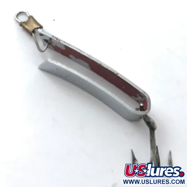 Vintage  South Bend Super-Duper 501, 3/32oz Nickel fishing spoon #3829