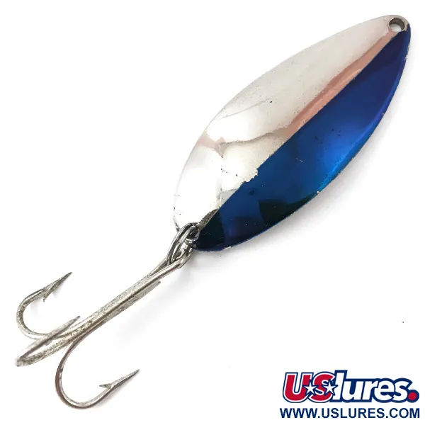 Vintage  Seneca Little Cleo (Hula Girl), 3/4oz Nickel / Blue fishing spoon #3831