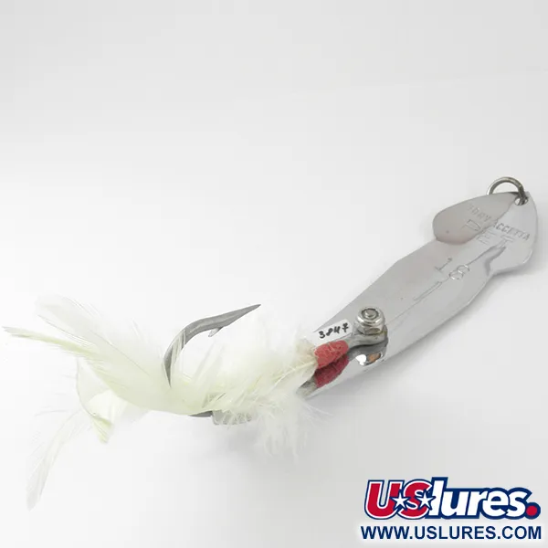 Vintage   Tony Accetta Pet Spoon 18, 1 1/3oz Nickel fishing spoon #3847