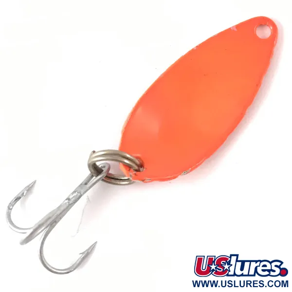 Vintage   Acme Little Cleo, 1/8oz Orange fishing spoon #3857