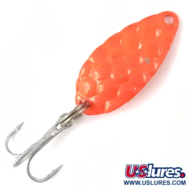 Vintage   Acme Little Cleo, 1/8oz Orange fishing spoon #3857