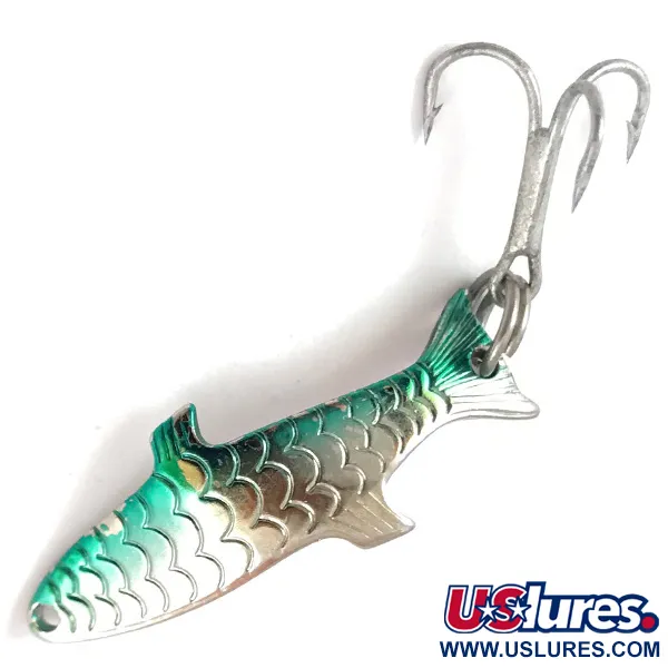 Vintage  Acme Phoebe, 3/32oz Nickel / Blue fishing spoon #3859