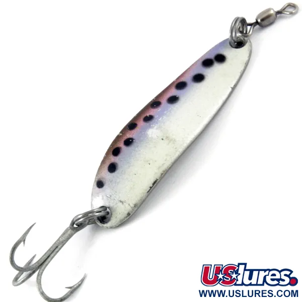 Vintage  Luhr Jensen Krocodile Die #3, 1/3oz Trout / Nickel fishing spoon #3865