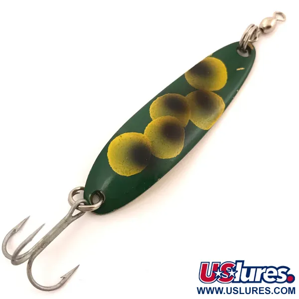 Vintage  Luhr Jensen Krocodile Die #3, 1/3oz Frog fishing spoon #3866