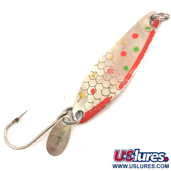 Vintage  Luhr Jensen Needlefish 2, 3/32oz Trout / Nickel fishing spoon #3890
