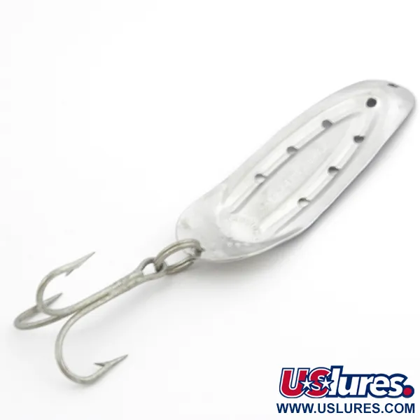 Vintage  Rustowicz Charger №3, 2/5oz Nickel / Blue fishing spoon #3901