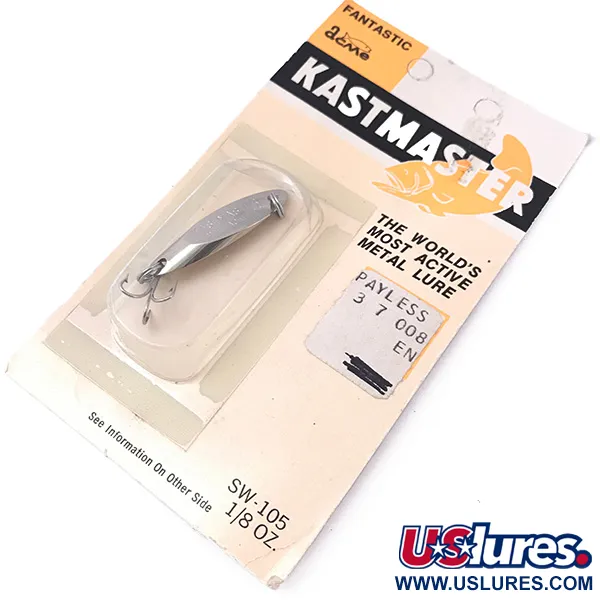  Acme Kastmaster , 1/8oz Nickel fishing spoon #3934