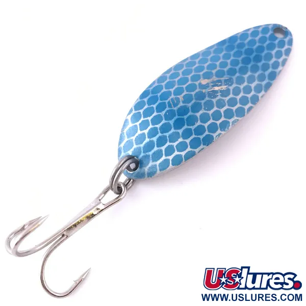 Vintage  Seneca Little Cleo (Hula Girl), 1/3oz Blue / Nickel fishing spoon #3976